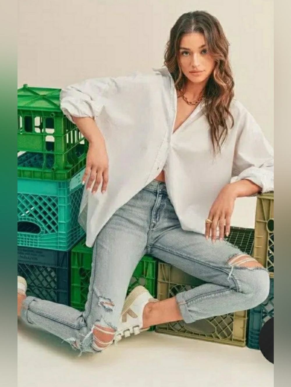 EUNINA ROCKY SUPER HIGH RISE BOYFRIEND ANKLE JEANS